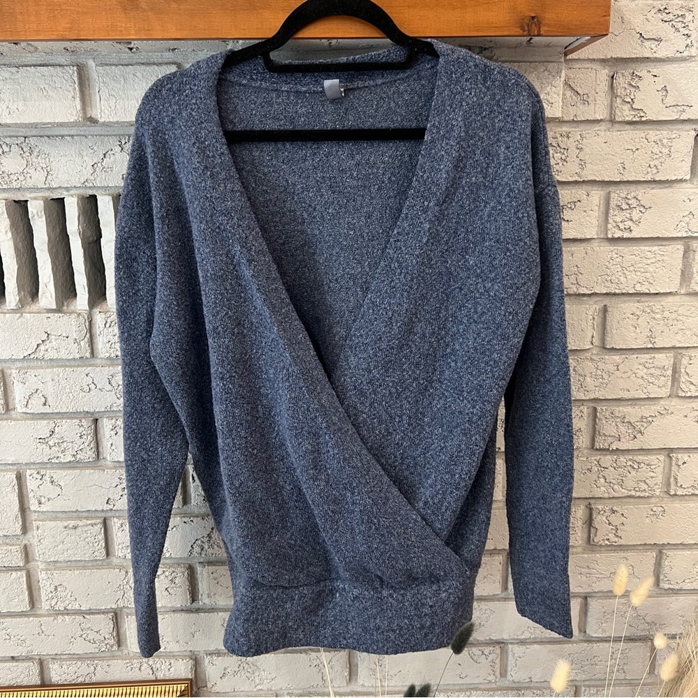 JOE FRESH | Blue Wrap Sweater